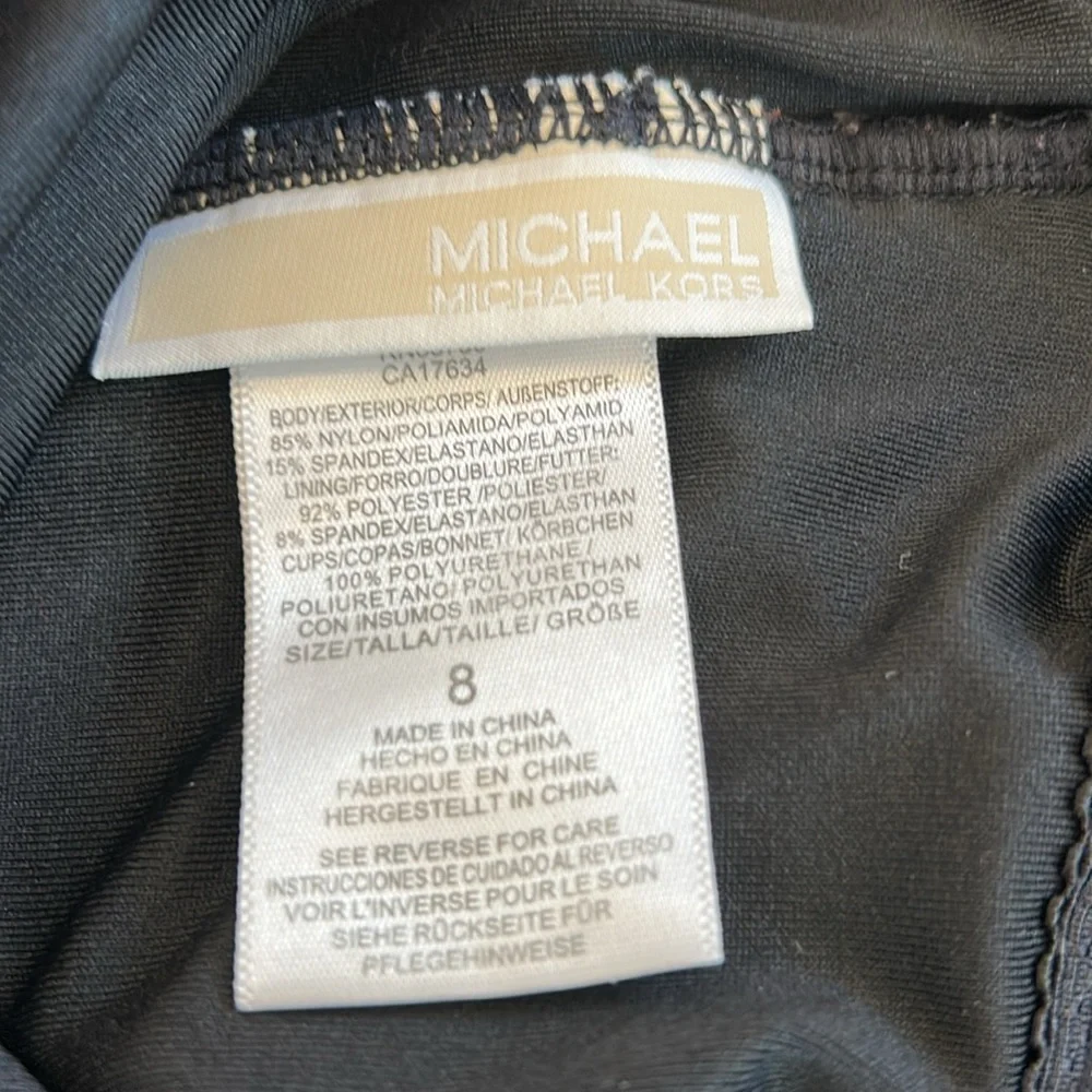 Michael Kors Swim Size 8 Black Swim Suit - Picture 4 of 4